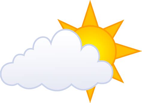 sun and cloud clipart|sun behind clouds drawing.